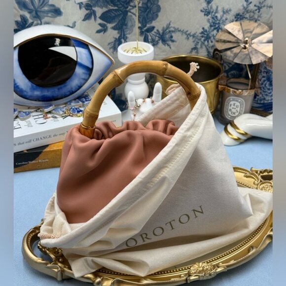 🆕 OROTON 🧿 NWOT Gretel Mini Top Handle, Rosewood Pink - Picture 16 of 16